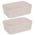 Storage Solutions, plastikowe koszyki do organizacji, 19-13,5-6 cm, 2 szt.
