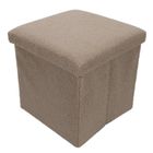 Storage Solutions, pufa ze schowkiem, Boucle Bini, 38-38-38 cm