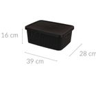 Storagesolutions, pojemnik plastikowy z pokrywą zamykany, 13 l