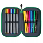 St.Right, piórnik rozkładany, potrójny z wyposażeniem, Neon Pad