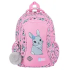 St.Right, plecak szkolny, 3-komorowy, Pink Rabbit