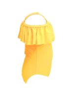 Strój kąpielowy dziewczęcy jednoczęściowy, żółty, Mariss