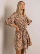 Sukienka damska, beżowa, Lakerta