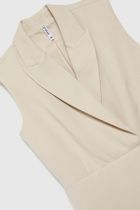 Sukienka damska, beżowa, Moodo