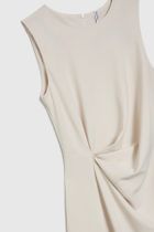 Sukienka damska, beżowa, Moodo