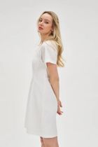 Sukienka damska, biała, Moodo