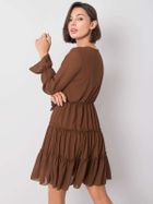 Sukienka damska, brązowa, Italy Moda