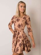 Sukienka damska, brązowa, Lakerta