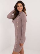 Sukienka damska, fioletowa, Wool Fashion Italia