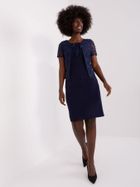 Sukienka damska, granatowa, Lakerta