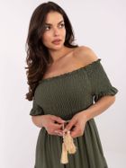 Sukienka damska, khaki, Italy Moda