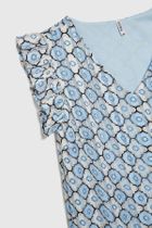 Sukienka damska, niebieska, Moodo