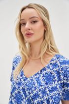 Sukienka damska, niebieska, Moodo