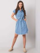 Sukienka damska, niebieska, Rue Paris