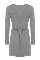 Sukienka damska z długim rękawem, ciążowa, szara, Bellybutton