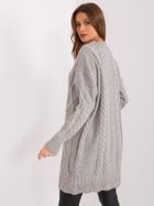 Sukienka damska z wełną, szara, Rue Paris