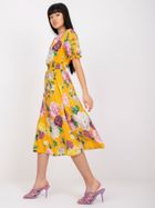 Sukienka damska, żółta, Lakerta