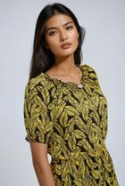 Sukienka damska, żółta, Moodo