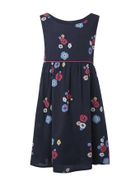 Sukienka dziewczęca bez rękawów, granatowa, Tom Tailor