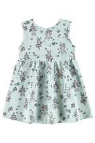 Sukienka dziewczęca bez rękawów, miętowa, Quimby