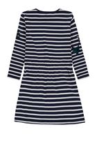 Sukienka dziewczęca z długim rękawem, biało-granatowa, Tom Tailor