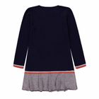 Sukienka dziewczęca z długim rękawem, granatowa, Marc O'Polo