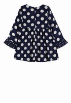 Sukienka dziewczęca z długim rękawem, granatowa, Tom Tailor