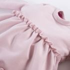 Sukienka dziewczęca z długim rękawem, różowa, Eevi