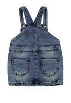 Sukienka ogrodniczka jeansowa dziewczęca, denim, Kanz