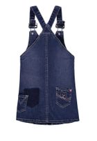 Sukienka ogrodniczka jeansowa dziewczęca, denim, Kanz