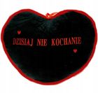 Sun-Day, poduszka, serce, Dzisiaj Nie Kochanie, Dzisiaj Tak kochanie, 43 cm, 1 szt.