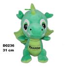 Sun-Day, Smok "Kraków", maskotka, ciemnozielony, 31 cm