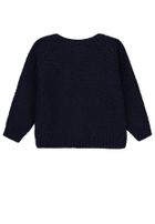 Sweter chłopięcy, rozpinany, granatowy, Kanz