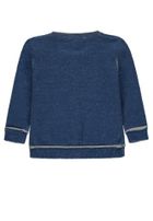 Sweter chłopięcy rozpinany, niebieski, Kanz