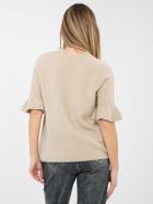 Sweter damski, beżowy, Italy Moda