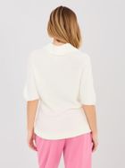 Sweter damski, oversize, ecru, Italy Moda
