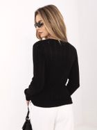 Sweter damski, rozpinany, czarny, Sublevel