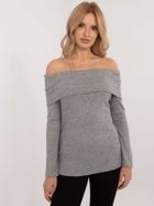 Sweter damski, szary, Italy Moda
