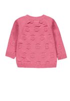 Sweter dziewczęcy, rozpinany, różowy, Kanz