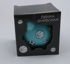 Świnka skarbonka, niebieska