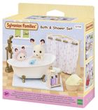 Sylvanian Families, Łazienka z wanną i prysznicem, zestaw akcesoriów, 5739