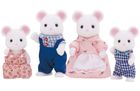 Sylvanian Families, rodzina białych myszek, zestaw figurek, 4121