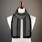 Szalik męski, czarno-szary, Peterson