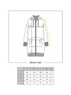 Szlafrok damski z kapturem, granatowy, Doctor Nap