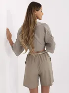 Szorty damskie, beżowe, Italy Moda