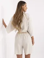 Szorty damskie, beżowe, Italy Moda