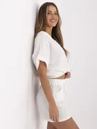 Szorty damskie, białe, Italy Moda