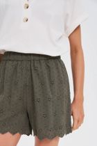 Szorty damskie, khaki, Moodo