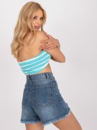 Szorty jeansowe damskie, denim, Rue Paris