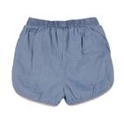 Szorty jeansowe dziewczęce, jasny denim, Tom Tailor